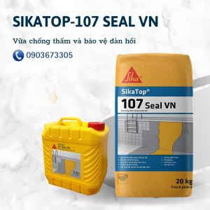 Chống thầm xi măng 2 TP Sikatop seal 107 Chống thấm nhà vệ sinh Chống thấm Sika Chống thấm sân thượng