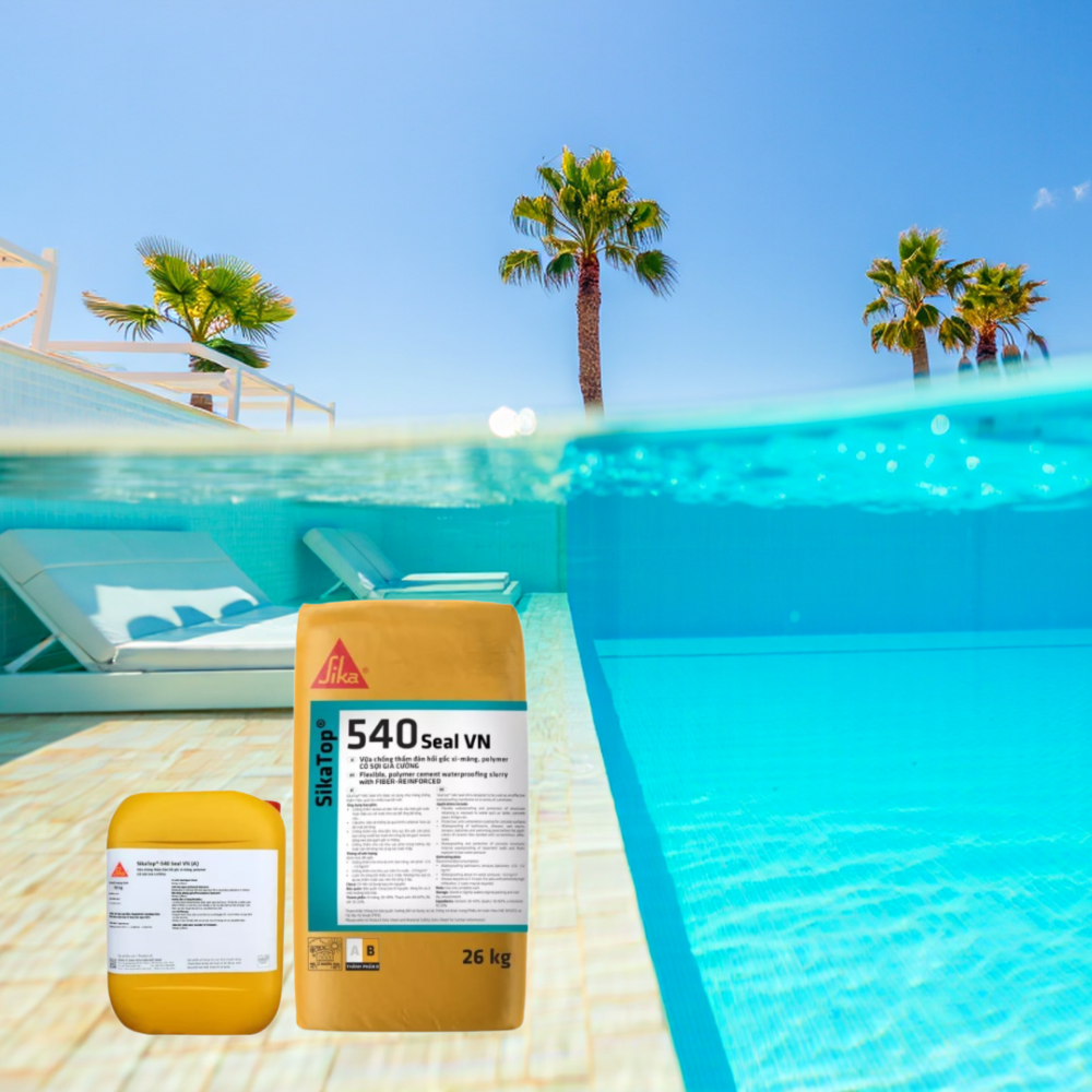 SikaTop- 540 Seal VN – Tên Cũ MasterSeal 540 4 Chống thầm xi măng 2 thành phần Sikatop seal 540Chống thầm nhà về sinh Chống thấm bể nước uống Chống thầm khu vực ẩm ướt