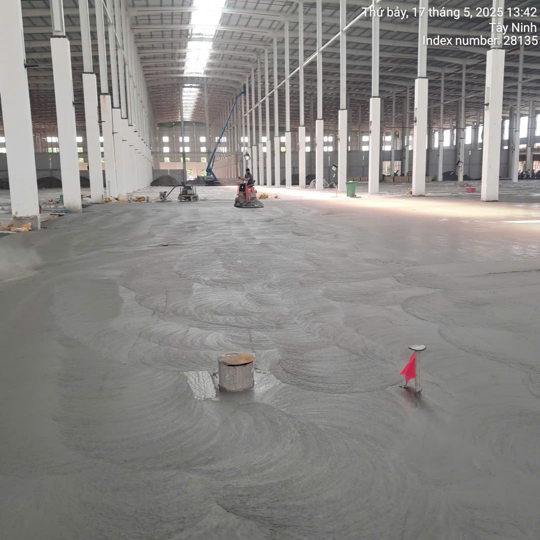Thi công sàn tăng cứng