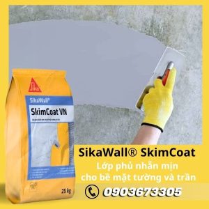 Bột Bả Tường Trần SikaWall SkimCoat VN