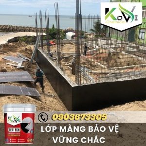 Chống Thấm Bitum Kovi Membrane Thùng 17 Kg 7 Chống Thấm Gốc Bitum Polymer Kovi Membrane