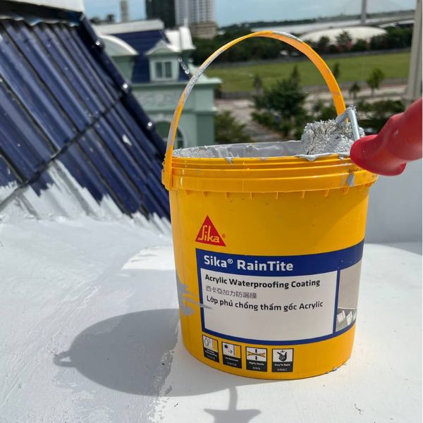 Chống Thấm Tường Gốc Acrylic Sika Raintite