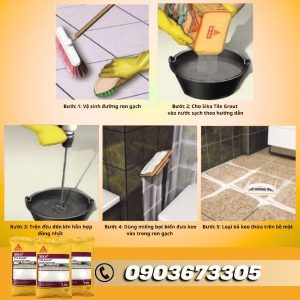 Keo Chít Mạch Sika Tile Grout