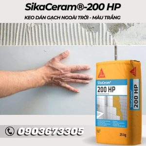 Keo Dán Gạch Ngoài Trời SikaCeram 200 HP  25kg Trắng
