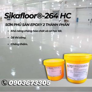 Sikafloor 264 HC Sơn Phủ Sàn Epoxy Bộ 10Kg 8 Sikafloor 264 HC Sơn Sàn Epoxy Bộ 10Kg