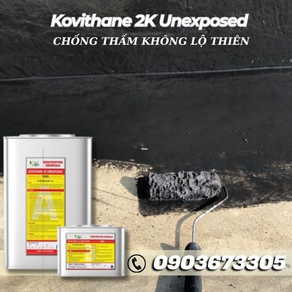 Kovithane 2K Unexposed Chống Thấm Pu Không Lộ Thiên 11 Sơn Chống Thấm Không Lộ Thiên Gốc Polyurethane Kovithane 2K Unexposed