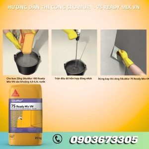 Vữa Xây Tô Trộn Sẵn Sikamur 75 Ready Mix