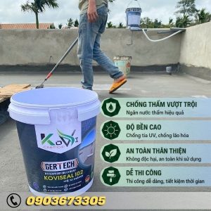 Chống Thấm Gốc Xi Măng Koviseal 102 Thùng 20kg 7 Chống Thấm 2 Thành Phần Gốc Xi Măng Koviseal