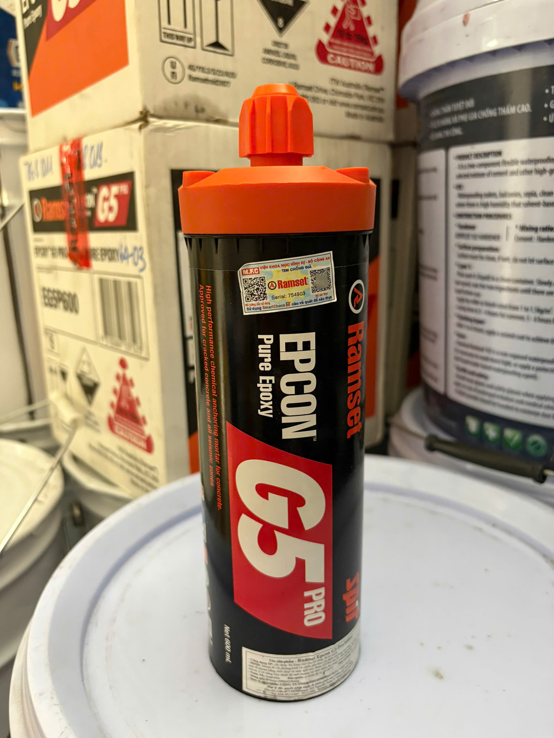 Keo Cấy Thép Ramset Epcon G5 Pro Tuýp 600ml 8 Keo Cấy Thép Ramset G5 Pro